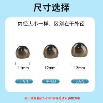 適用SIMGOT興戈費馬EA1000新款螺紋耳機套入耳式EW100/ew200動圈有線耳機耳塞耳帽套HIFI矽膠耳塞替換配件