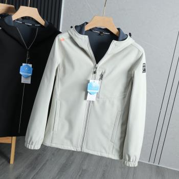復合搖粒絨！防風防水！秋冬戶外男女運動連帽軟殼抓絨沖鋒衣外套