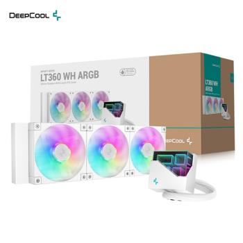 DeepCool 九州風神 LT360 ARGB WH 白色 360 一體式 水冷排 水冷散熱器 磁吸定位/5代水泵