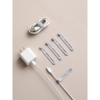 迷你扎帶耳機充電線卡扣固定收納理線器電腦電源數據線捆紮整理器