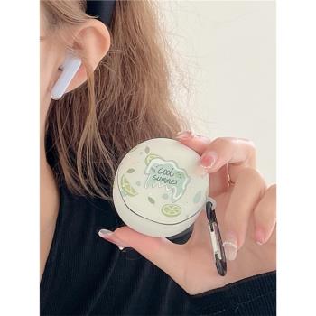 適用OPPO Enco Air3耳機套女新款enco air3保護套小清新青檸oppo殼無線藍牙耳機盒air 3水蜜桃情侶全包防摔男