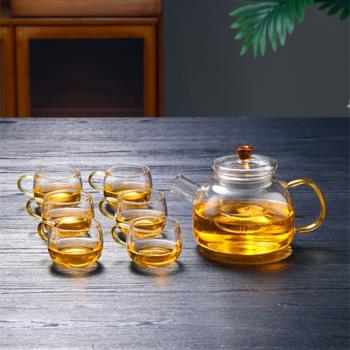 耐高溫玻璃茶壺泡茶壺煮茶壺茶具套裝加厚防爆玻璃家用果茶大容量