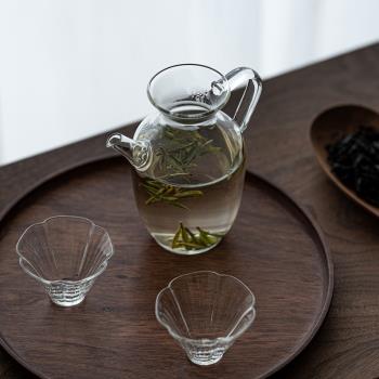 中式仿宋玻璃執壺耐熱玻璃茶壺家用泡茶壺茶杯套裝綠茶小青柑專用