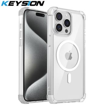 適用於蘋果15promax透明手機殼15Plus車載iPhone14磁吸13pro支架殼12promax無線充電氣囊防摔保護套時尚創意