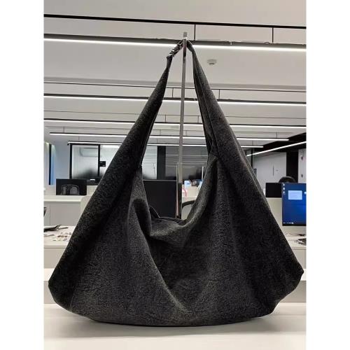 設計師帆布牛仔包包女式2026新款夏季大容量高級感小眾托特郵差包