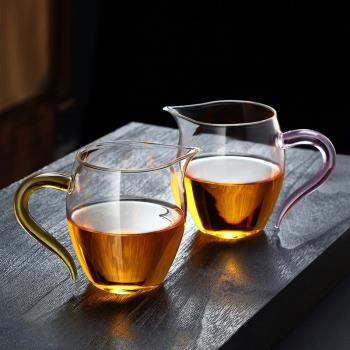 玻璃加厚耐熱高檔泡茶日式公道杯