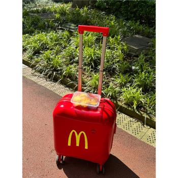 麥麥行李箱20寸登機箱短途旅行李拉桿收納箱可愛結實耐用加厚創意