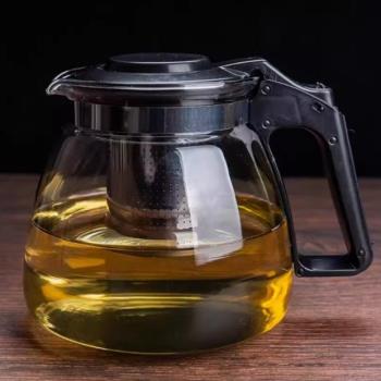 泡茶壺家用大號水壺玻璃茶壺功夫泡茶壺耐熱過濾花茶紅茶茶具套裝
