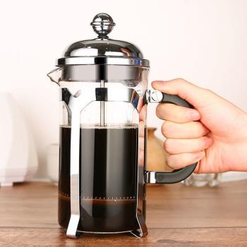 金美萊玻璃泡茶咖啡壺不銹鋼泡茶器沖茶器 茶具過濾茶壺濾壓茶壺