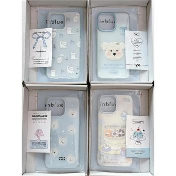 溫柔韓系動物適用蘋果15promax手機殼iphone14pro新款16promax可愛卡通13小眾12保護套防摔11矽膠15矽膠軟殼