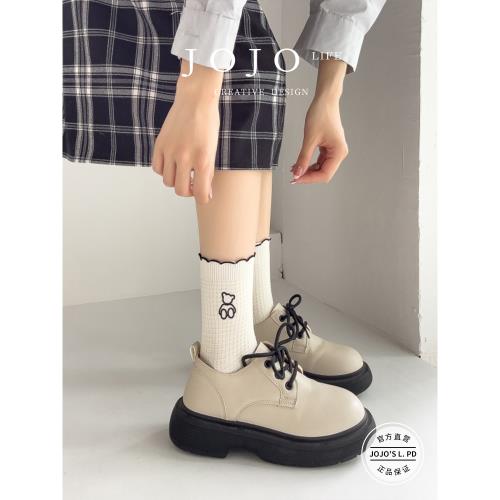 JOJO'S L. PD.Network.小熊襪子女網紅款中筒襪秋冬季ins | 書網