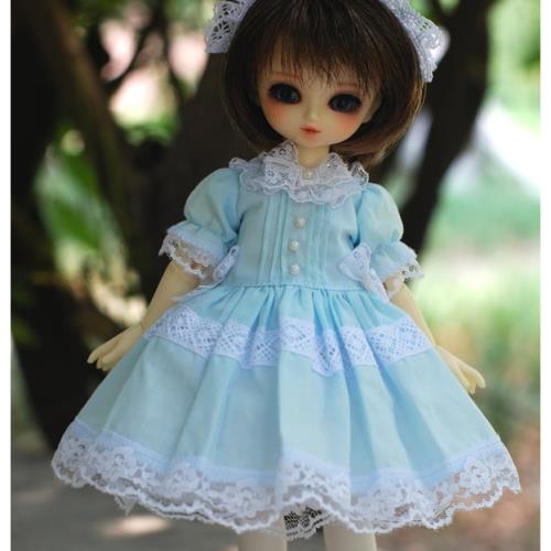 圖紙非成品 無教程 diy棉布手工制作BJD6分娃娃連衣裙洋裝紙樣