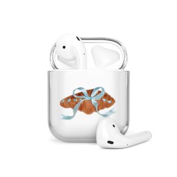 海浪公園【拍三免一】韓風麵包蝴蝶結適用蘋果無線藍牙耳機airpods pro保護套2代殼airpods3保護殼耳機殼