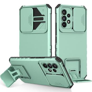 適用三星A54 A34 A24 A14立體支架推窗手機套保護殼5G 4G二合一防摔A25 A05 A05S A15 A35 A55 A16 A36