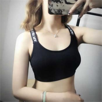 運動美背內衣女薄款抹胸小胸聚攏學生隱形裹胸罩無鋼圈防走光文胸