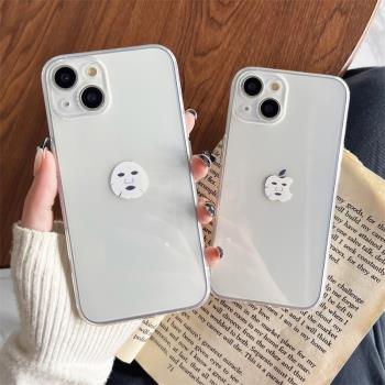 簡約創意iPhone13透明保護套蘋果