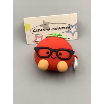 Jellycat番茄AirPods1/2代新款AirPods3代蘋果超火創意掛繩耳機套無線藍牙耳機殼Airpodspro2代軟矽膠耳機盒