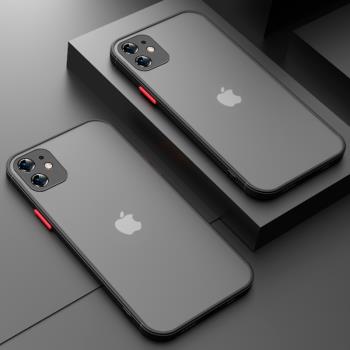 膚感適用蘋果11手機殼全包鏡頭iPhone11pro防摔新款超薄磨砂11promax矽膠保護套男女潮牌透明簡約軟邊硬殼