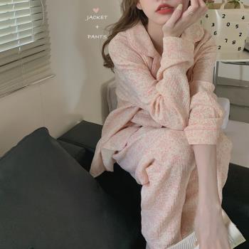 女款春秋純棉高階感日系大碼睡衣