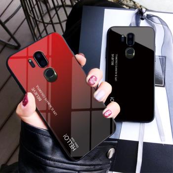 LG G7+ThinQ|G710TM/E/M/N軟矽膠鋼化玻璃膜防摔手機殼保護套男女