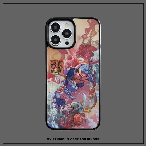 Magsafe磁吸3D變圖寶可夢噴火龍水箭龜手機殼適用蘋果16ProMax耿鬼保護殼iPhone15Pro保護套三星折疊Flip6543