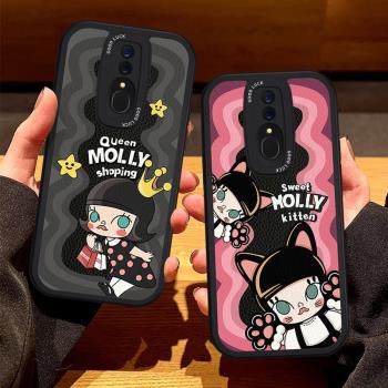 適用OPPOA9可愛莫莉MOLLY手機殼A5全包A11x軟矽膠k9s藝術時尚A8防摔k7皮質K12plus保護K10pro套K5女K3新款