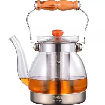加厚玻璃茶壺電磁爐專用煮茶壺大容量提樑泡茶壺耐高溫燒水壺套裝