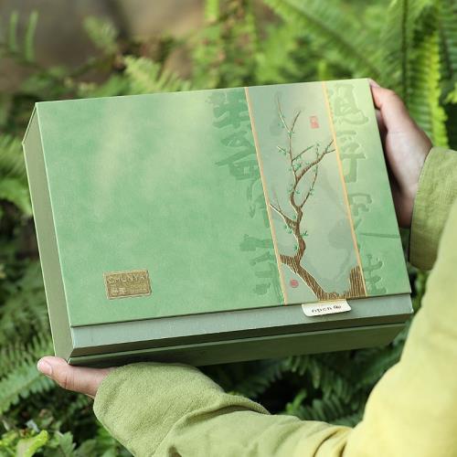 2026年新款茶葉包裝盒空盒高檔碧螺春龍井毛尖白茶綠茶禮盒裝空盒