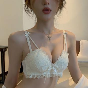 內衣女小胸聚攏日系少女胸罩無鋼圈收副乳上託防下垂純欲文胸套裝