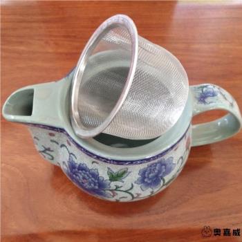 玻璃茶壺內建濾網不銹鋼茶漏茶具過濾茶隔大號茶漏水杯茶隔濾茶器