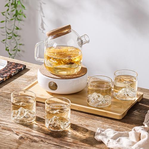 中式耐高溫玻璃茶壺泡花茶家用煮茶器電陶爐加熱燒水養生壺套裝