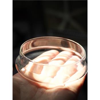高硼矽耐熱水杯蓋 耐高溫玻璃蓋 馬克杯玻璃杯蓋子提手防塵茶壺蓋