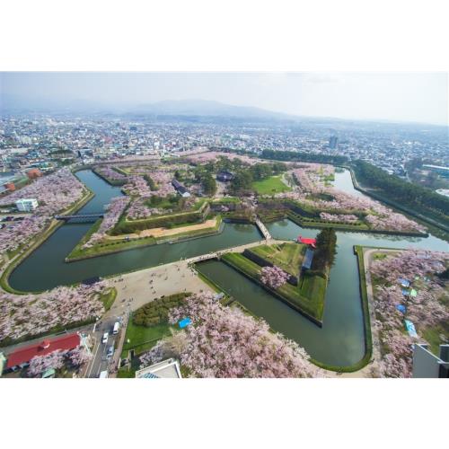 北海道旅遊｜春櫻綻放！五稜郭.函館纜車.OUTLET.小樽.浪漫花火.三大螃蟹溫泉五日｜一晚五星三晚溫泉-25JH515ITC