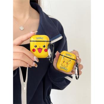 日韓卡通可愛口袋妖怪皮卡丘AirPodsPro保護套1/2代適用蘋果無線藍牙耳機殼airpods3代情侶女5代pro2矽膠軟殼