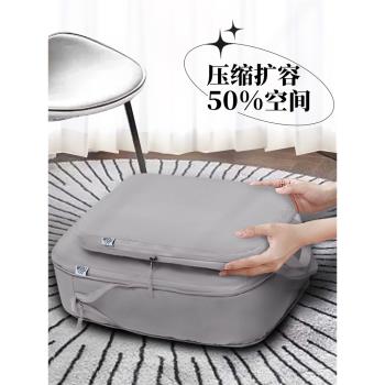 壓縮旅行衣物整理袋套裝行李箱收納包旅遊旅行箱收納袋便攜分裝袋