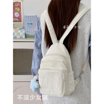 多功能百搭休閑小眾胸包日系ins輕便兩用迷你書包女學生斜挎揹包