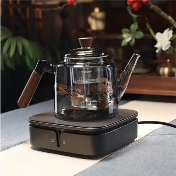 高硼矽耐熱玻璃茶壺木璃松枝蒸煮一體電陶爐煮茶器圍爐煮茶大容量