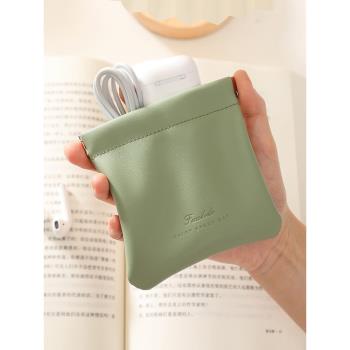 耳機包收納袋藍芽耳塞布袋數據線收納包充電線器小迷你便攜數碼袋