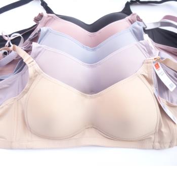 楓瑜兒2130 C杯薄款無鋼圈內衣 後三扣女光面純色文胸柔軟女胸罩