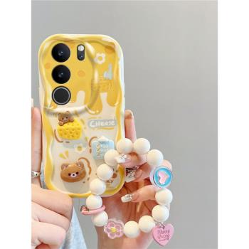 適用VIVO V29 5G海外版手機殼V30 5G氣囊防摔V29E 5G軟保護套V27 Pro國際版V27E個性創意立體卡通可愛女新款