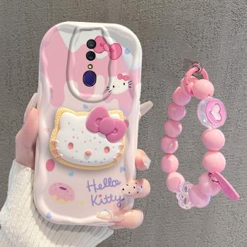 適用oppoa9手機殼a92s/a96版/a95可愛粉色kitty貓a9x卡通a97軟殼a93s少女款a91女PACM10網紅矽膠新款防摔全包