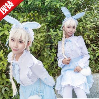 奇跡cos暖暖白兔糖服女僕lolita洛麗塔洋裝連衣裙cosplay服動漫裝