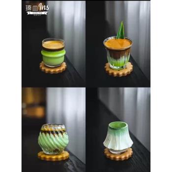 小眾ins美式玻璃設計感咖啡杯