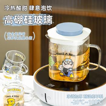 泡茶壺2025新款家用大容量玻璃茶壺高硼矽玻璃水壺電陶爐煮茶壺女