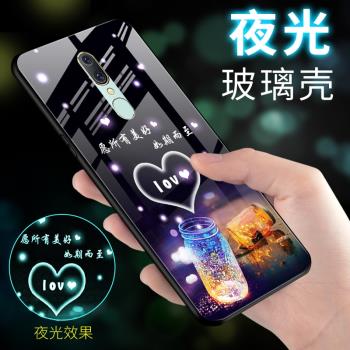 夜光玻璃適用OPPOA9手機殼鋼化玻璃oppoa9x超薄PCAM10保護套PCAM10全包防摔男女手機套