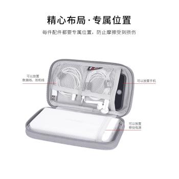 2025新款BUBM充電寶收納包充電寶收納30000毫安10000/20000適用於手機充電線數據線便攜移動電源保護套