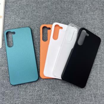 適用三星Galaxy S23手機殼半包硬殼Note20簡約純色S22 Ultra磨砂透明s21超薄S20+男女s10 5g輕薄防摔裸機手感
