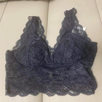 女美背背心內衣無鋼圈睡眠聚攏文胸性感時尚款蕾絲運動內衣胸罩