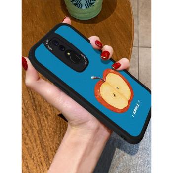 適用OPPOA9手機殼藝術紅蘋果核A5全包A11x軟矽膠k9s簡約時尚A8防摔k7皮質K12plus保護K10pro套K5女生K3新款