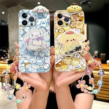 趣味報紙玉桂狗適用iPhone 16 15 promax手機殼14 13pro全包防摔蘋果12 11可愛xr新品布丁狗7plus支架5/6plus